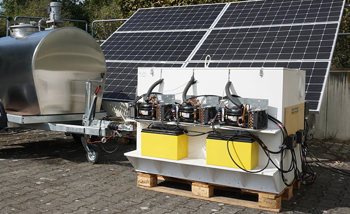 Solar Milk Cooling System